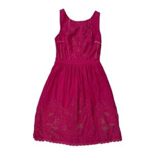 Anthropologie Moulinette Soeurs Dress Rose Pink Sierra Rhododendron